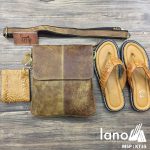 Túi đeo chéo nam da thật siêu mỏng giá rẻ KT35 nâu bò
