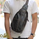 Túi Da Đeo Chéo Sau Lưng Nam TDL19 đeo trước ngực