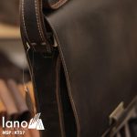 Túi đeo chéo nam công sở da bò sáp đựng tài liệu A4 KT57 cạnh bên
