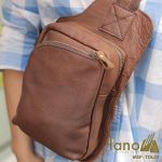 Túi Da Nam Lano Đeo Sau Lưng Da Bò TDL03 đeo trước ngực