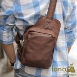 Túi Da Nam Lano Đeo Sau Lưng Da Bò TDL03 đeo chéo - sau lưng