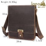 Túi đeo chéo nam công sở da bò sáp đựng tài liệu A4 KT57 kích thước