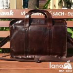 Cặp Da Nam Cao Cấp Lano Đựng Laptop 15inch CD51 mặt sau