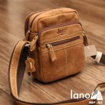 Túi đeo chéo nam da bò trẻ trung năng động J32_2017 nghiêng