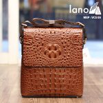 Túi Đeo Chéo Nam Da Bò Vân Cá Sấu VCS05-Đ