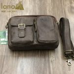 Túi xách nam da thật hàng hiệu đựng iPad Jeep J19 mẫu mới 2017 nâu
