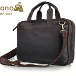 Cặp Xách Tay Da Bò Ấn Độ CD54 nghiêng