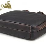 Cặp Xách Tay Da Bò Ấn Độ CD54 đáy túi