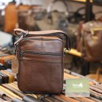 Túi Đeo Chéo Nam Lano Da Bò Giá Rẻ KT65 mặt sau