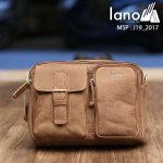 Túi xách nam da thật hàng hiệu đựng iPad Jeep J19 mẫu mới 2017 rêu