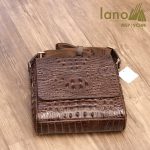 Túi Đeo Chéo Nam Da Bò Giả Vân Cá Sấu VCS06