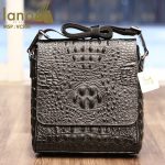 Túi Đeo Chéo Nam Da Bò Giả Vân Cá Sấu VCS06 đen