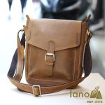 Túi đeo chéo nam da bò sáp thời trang phong cách KT70