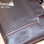 Cặp da nam thời trang siêu mỏng CD56 mặt túi