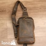 Túi đeo chéo lưng, ngực cho nam da bò sáp Lano TDL30
