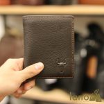 Ví da nam ba gấp logo đầu trâu sang trọng độc lạ VDN016