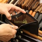 Ví da nam ba gấp logo đầu trâu sang trọng độc lạ VDN016
