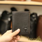 Ví da nam ba gấp logo đầu trâu sang trọng độc lạ VDN016