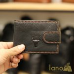Ví ngang nam da bò đựng giấy tờ, card visit logo đầu trâu VDN019