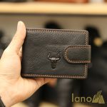 Ví ngang nam da bò đựng giấy tờ, card visit logo đầu trâu VDN019