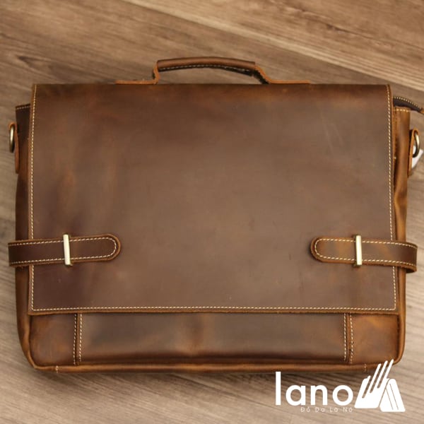 Cặp xách nam da bò sáp thời trang công sở Lano CD57