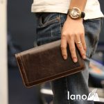 Ví cầm tay dài cho nam da bò sang trọng 2 khóa kéo VCTN015
