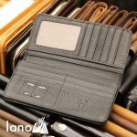 Ví cầm tay nam 2 gấp logo đầu trâu mới lạ VCTN018