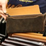 Ví cầm tay nam da bò sáp thời trang sang trọng VCTN010