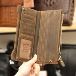 Ví cầm tay nam da bò sáp thời trang sang trọng VCTN010