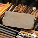 Ví cầm tay nam da dê cao cấp khóa kéo thụt VCTN016