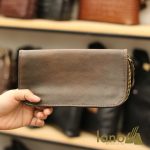 Ví cầm tay nam da dê cao cấp khóa kéo thụt VCTN016
