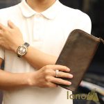 Ví cầm tay nam da dê cao cấp khóa kéo thụt VCTN016