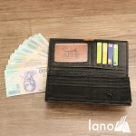 Ví cầm tay nam loại dài 2 gấp logo đầu trâu mới VCTN019