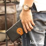 Ví cầm tay nam loại dài 2 gấp logo đầu trâu mới VCTN019