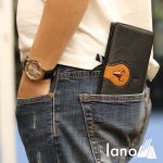 Ví cầm tay nam loại dài 2 gấp logo đầu trâu mới VCTN019