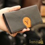 Ví cầm tay nam loại dài 2 gấp logo đầu trâu mới VCTN019