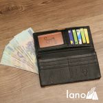 Ví cầm tay nam loại dài 2 gấp logo đầu trâu mới VCTN019