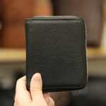 Ví da bò cho nam cách điệu khóa kéo bên ngoài VDN003