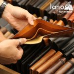 Ví da bò nam loại ngang khâu tay thủ công VDN24