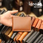 Ví da bò nam loại ngang khâu tay thủ công VDN24