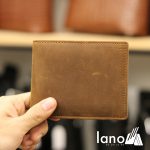 Ví da ngang cho nam đẹp làm từ da bò sáp VDN007