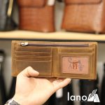 Ví da ngang cho nam đẹp làm từ da bò sáp VDN007