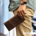 Ví dài cầm tay cho nam da bò sáp thời trang công sở VCTN011