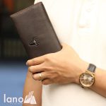 Ví dài nam cầm tay logo đầu trâu 2 gấp tuyệt đẹp VCTN017