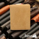 Ví đứng nam da bò sáp màu nâu sang trọng VDN006