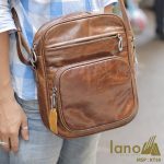 Túi Da Đeo Chéo Nam Lano KT50 đeo trước ngực