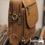 Túi đeo chéo nam mini có tay xách Lano thời Trang Contact15 cạnh bên