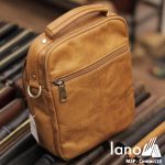 Túi đeo chéo nam mini có tay xách Lano thời Trang Contact15 mặt sau