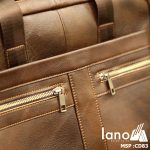 Cặp da nam giá rẻ thời trang công sở giảm giá cực đẹp Lano CD83 - ngăn trước