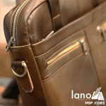 Cặp da nam giá rẻ thời trang công sở giảm giá cực đẹp Lano CD83 - ngăn trước